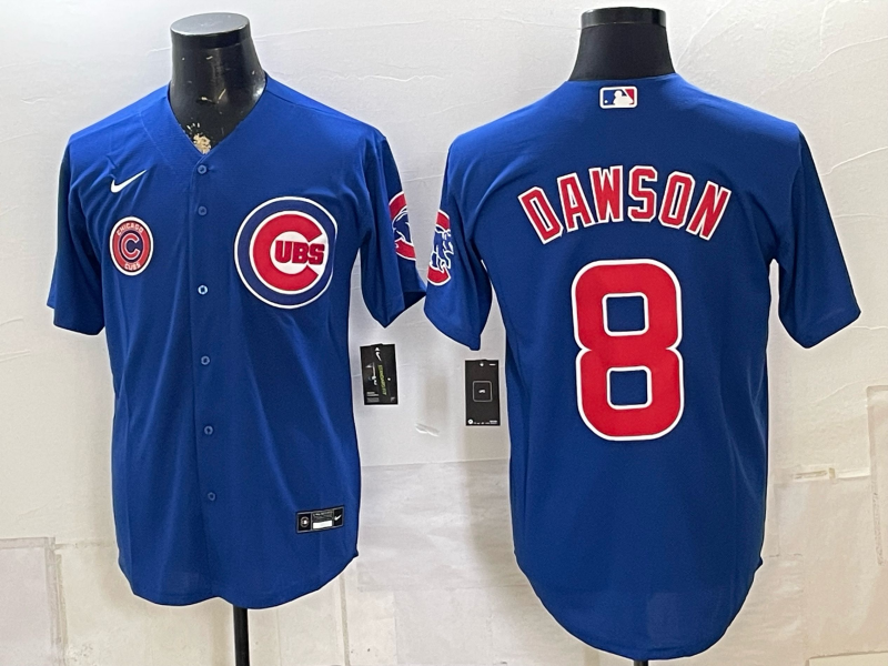 Men 2026 Chicago Cubs #8 Dawson blue Game Nike MLB Jersey 081102->chicago cubs->MLB Jersey